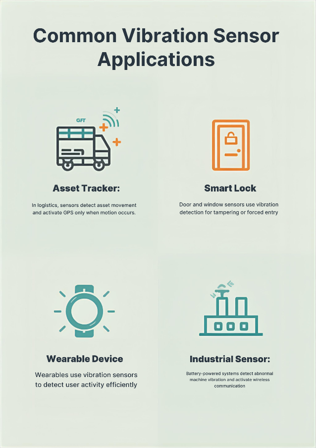 IoT applications for vibration sensors